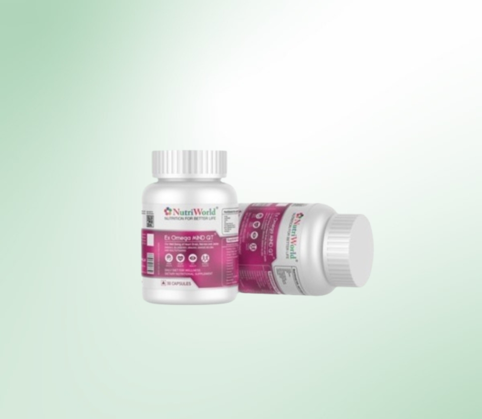 Omega Mind QT – Omega-3 & CoQ10 for Heart & Brain Health  A powerful blend of Omega-3 fatty acids and Coenzyme Q10 to support heart function, brain health, energy production, and overall wellness. Take one capsule daily for optimal benefits.