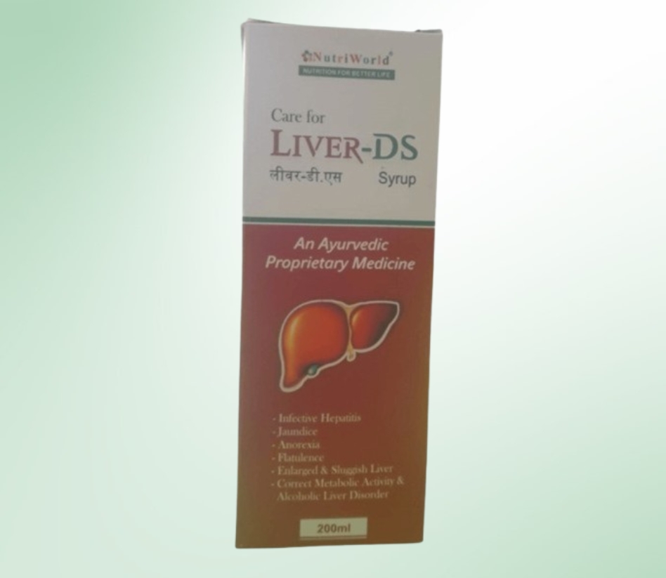 Liver DS Syrup is a powerful herbal formulation that supports liver health and detoxification. Enriched with Amla, Bhringraj, Punarnava, and Kutki, it helps improve digestion and promotes overall well-being.