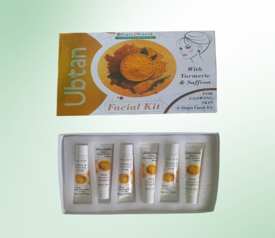      <p>Nutriworld Ubtan Facial Kit is a blend of natural ingredients like turmeric, saffron, aloe vera, and essential oils. It deeply cleanses, nourishes, and revitalizes the skin, giving a radiant glow. Free from harmful chemicals, this kit is suitable for all skin types.</p>