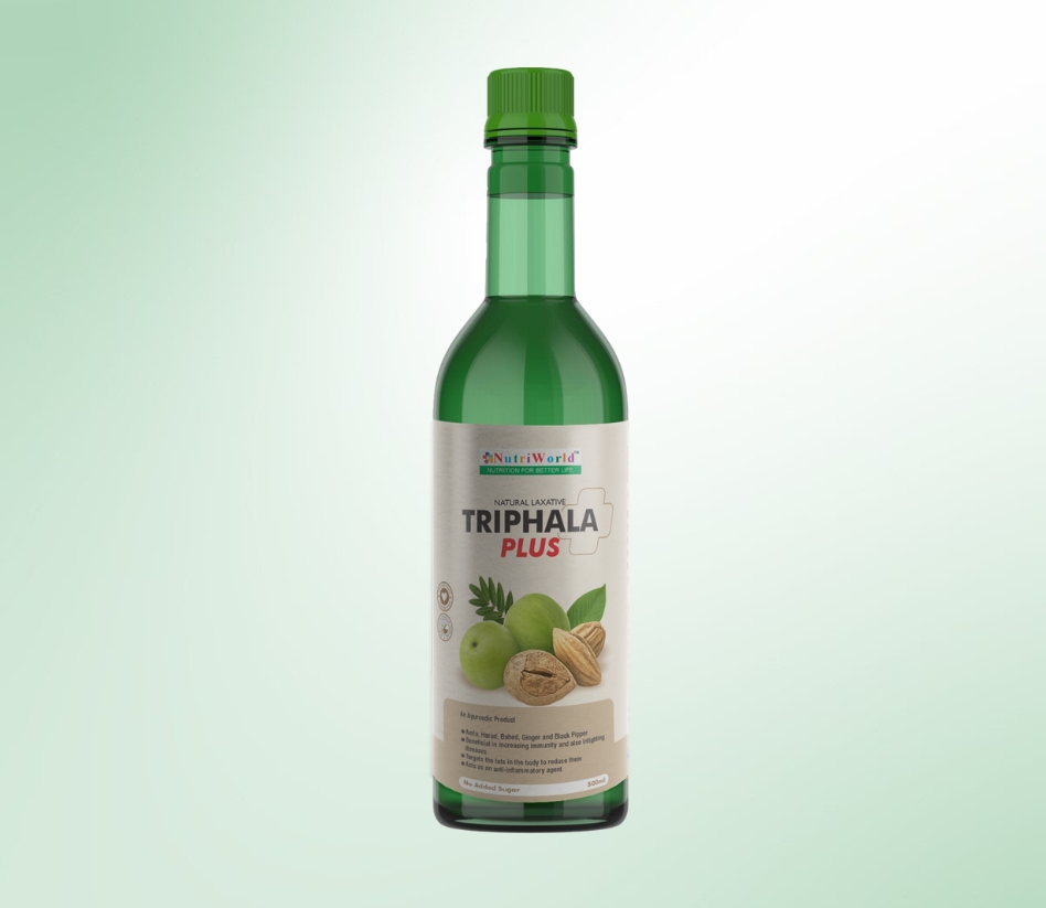Triphala Plus is an enhanced version of Triphala, combining the benefits of Amla, Haritaki, and Bibhitaki with the added potency of ginger and black pepper.