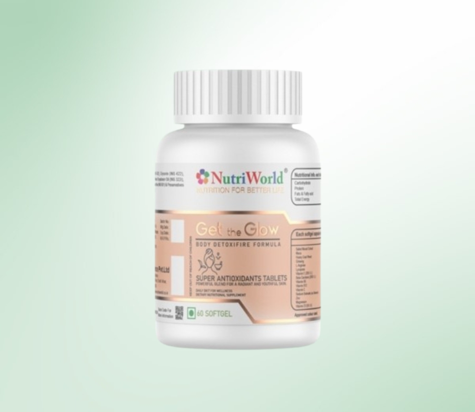 Get the Glow – Natural Antioxidant for Radiant Skin & Health  A powerful detoxifier that removes toxins, enhances skin glow, fights free radicals, supports liver health, and protects against pollution damage. Take daily for youthful skin and overall wellness.