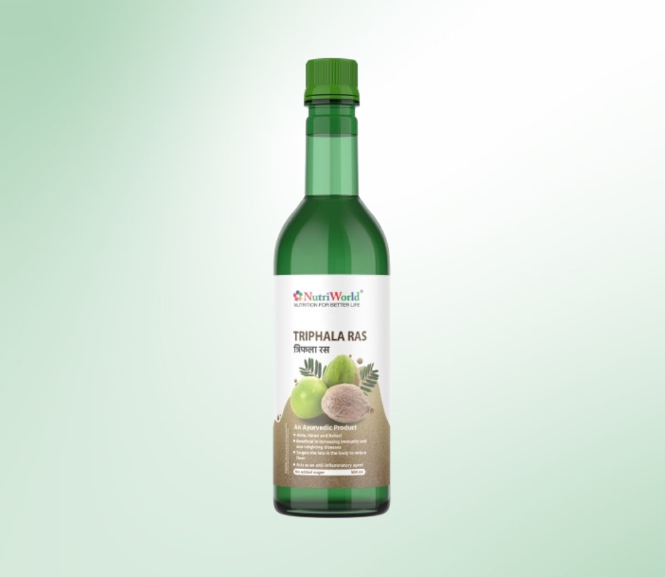 <h4>Triphala Juice Benefits</h4>          <p>Triphala Juice helps balance Vata, Pitta, and Kapha doshas, promoting overall health. It supports digestion, detoxification, and immunity, making it beneficial for long-term wellness. Regular consumption helps maintain internal balance and prevents various ailments.</p>
