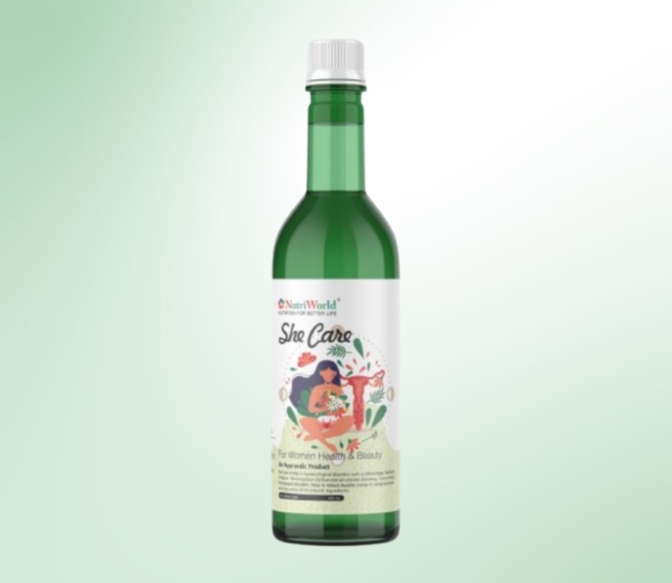 She Care – Ayurvedic Womens Health Support  A natural blend of Ashoka, Shatavari, and Ashwagandha, She Care regulates periods, balances hormones, and supports reproductive health—safe and side-effect-free.